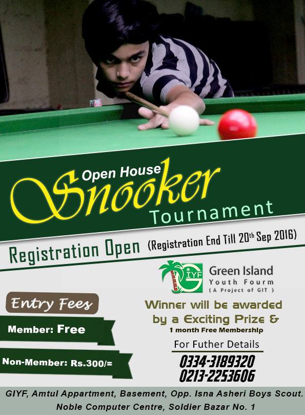 Open House Snooker Tournament